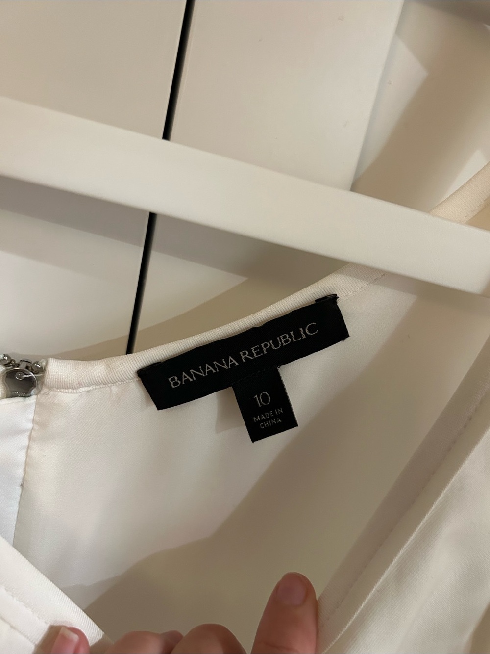 Banana Republic Cream Sleeveless Dress
